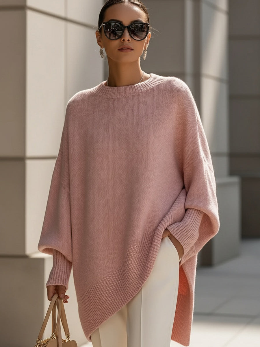 Phobe – Übergroßer Asymmetrischer Strickpullover