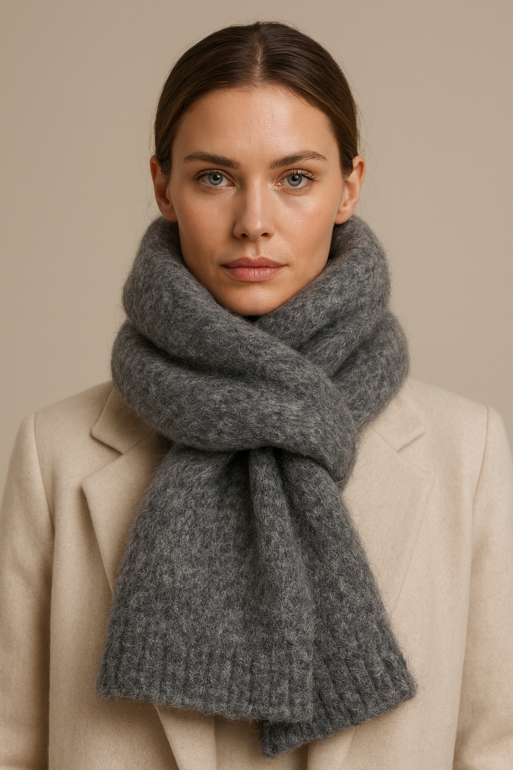 Doria™ Kaschmir Schal - Grey Mélange