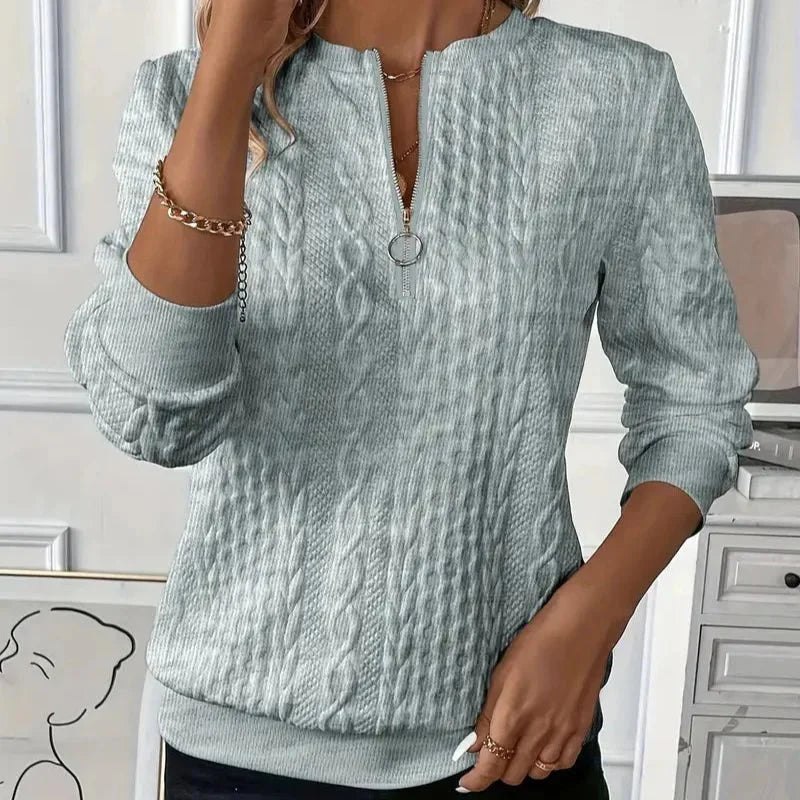 LUCIA I Pullover mit Reissverschluss